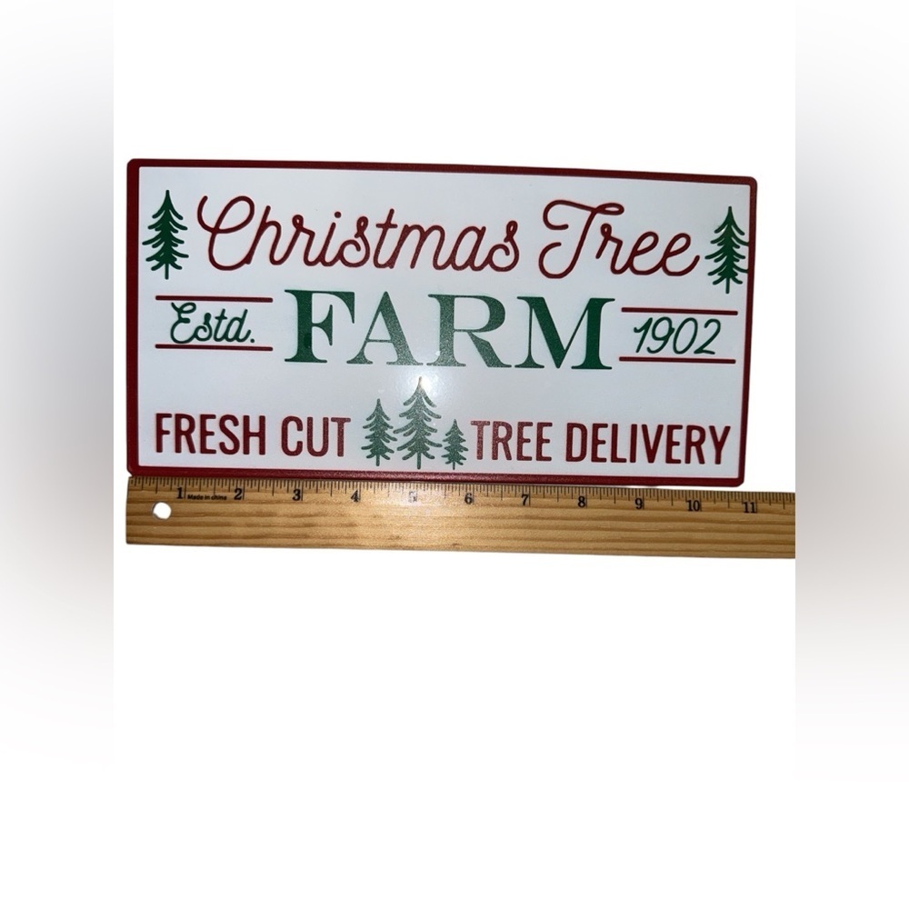 Metal Tree Farm Sign